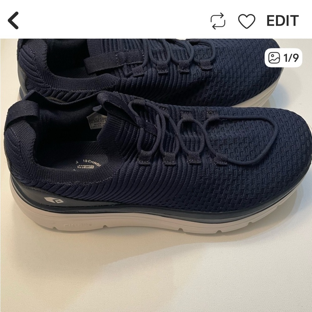 Fitville Men's Navy Athletic Shoes Sneakers Size 10.5 SB-2